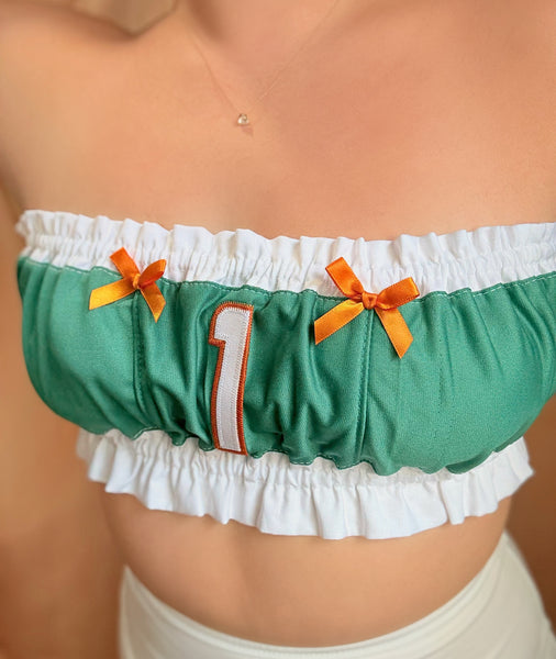 The Cheerleader Top (white trim)